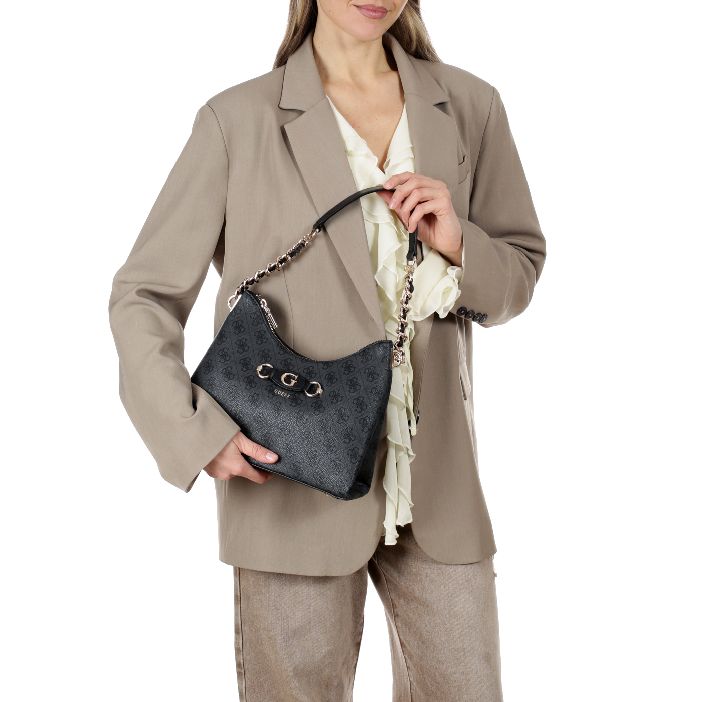 Сумка с ручкой-цепью Guess Izzy