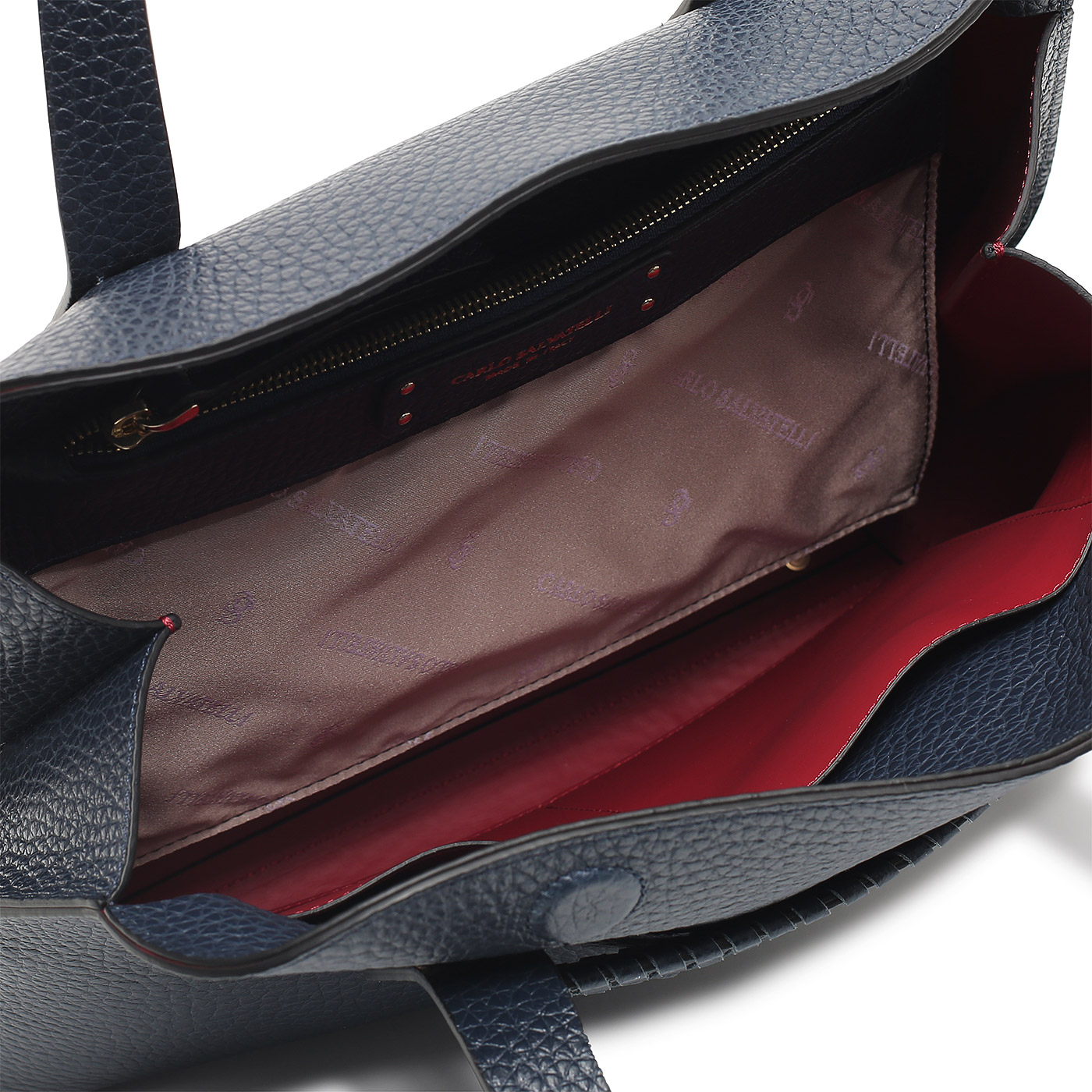 Кожаная сумка Carlo Salvatelli Charlotte cervino