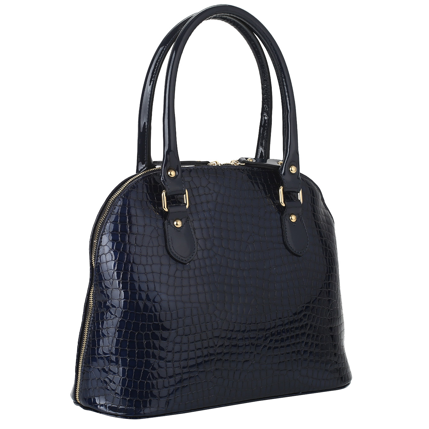 Сумка с отделкой под крокодиловую кожу Gilda Tonelli Cocco Vernice