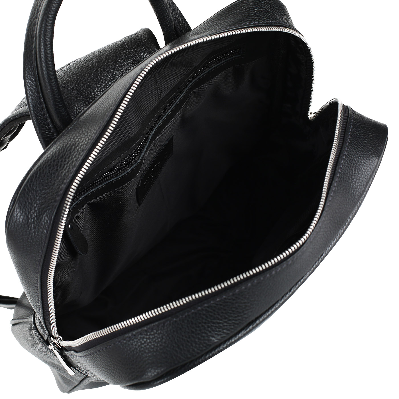 Кожаный мужской рюкзак на двойной молнии Stevens 