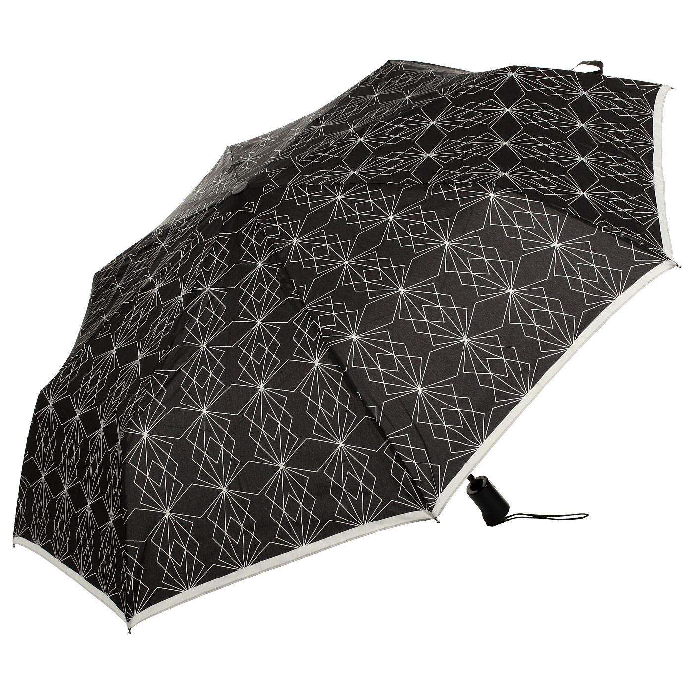 Doppler Черный зонт с узором