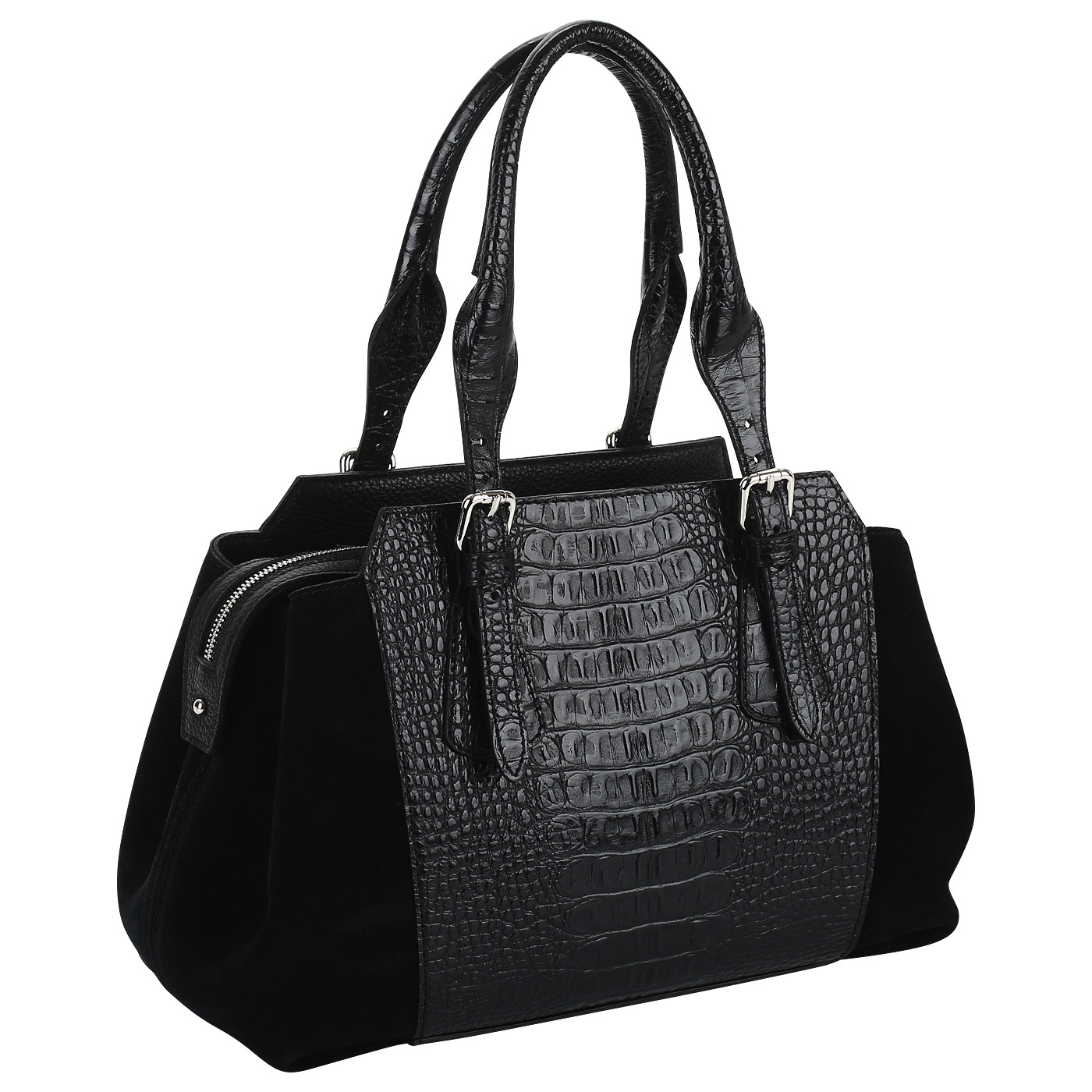 Сумка из кожи и замши Chatte 