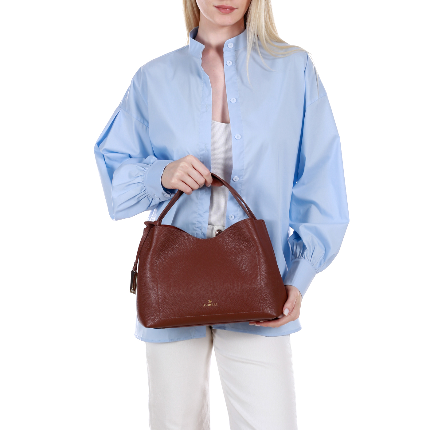 Кожаная сумка Aurelli Soft