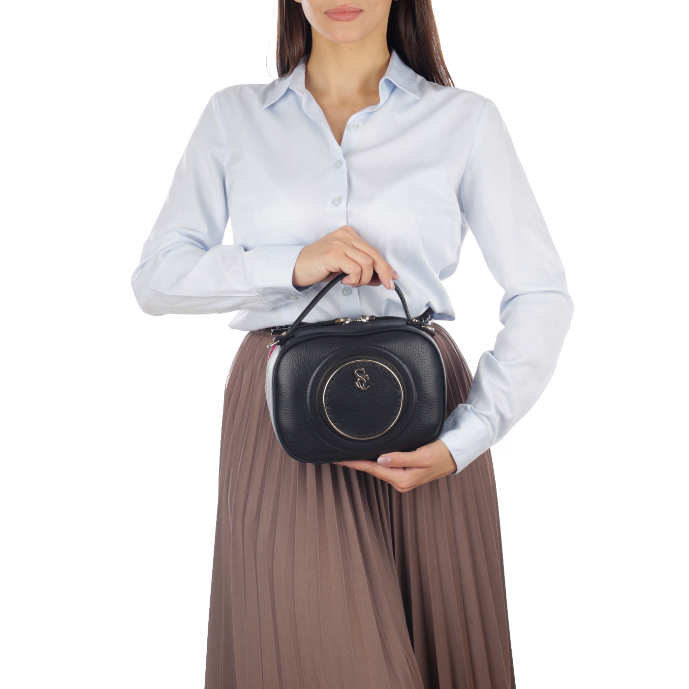 Кожаная сумка Carlo Salvatelli Dora gemma