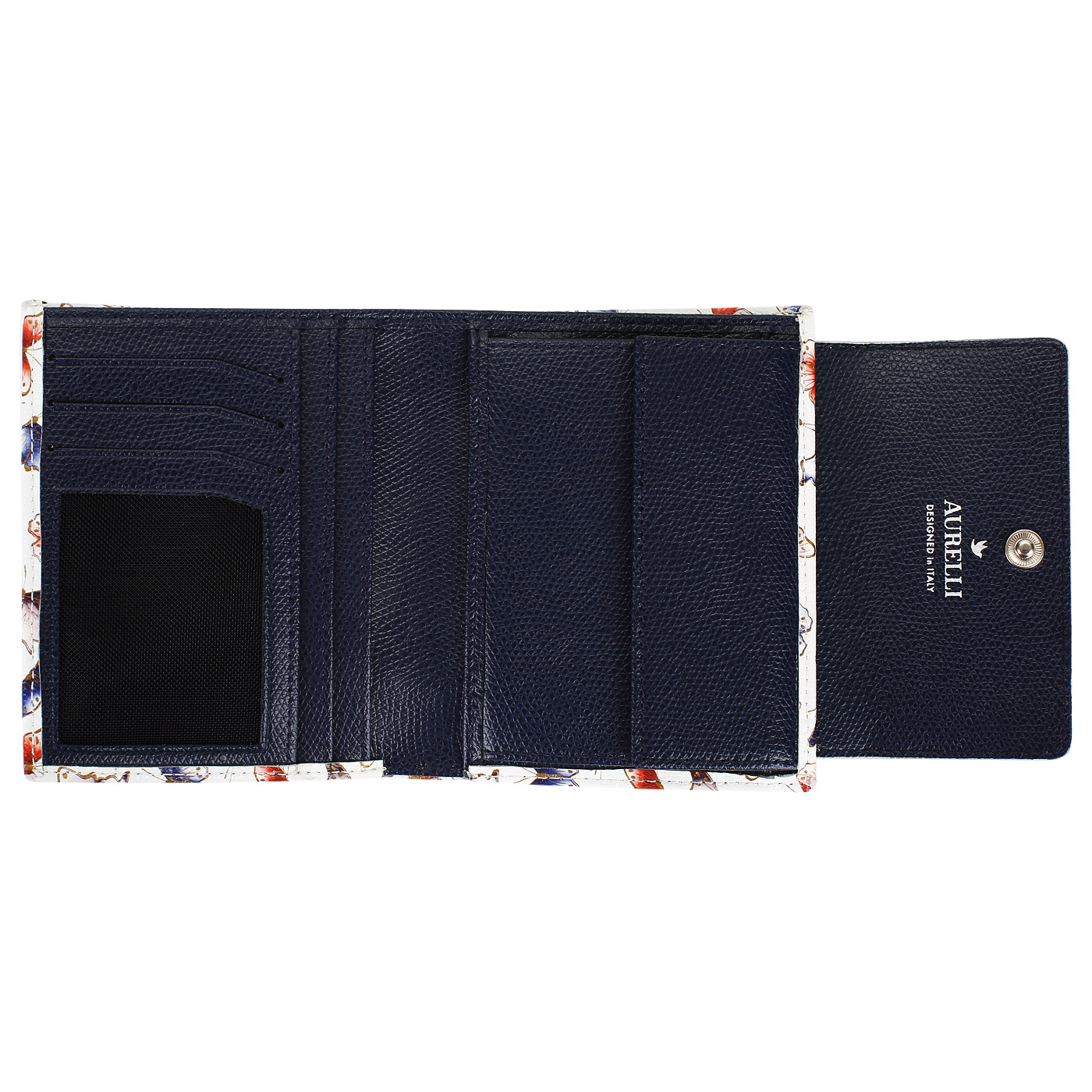 Компактный кошелек на кнопке Aurelli Alma fantasia