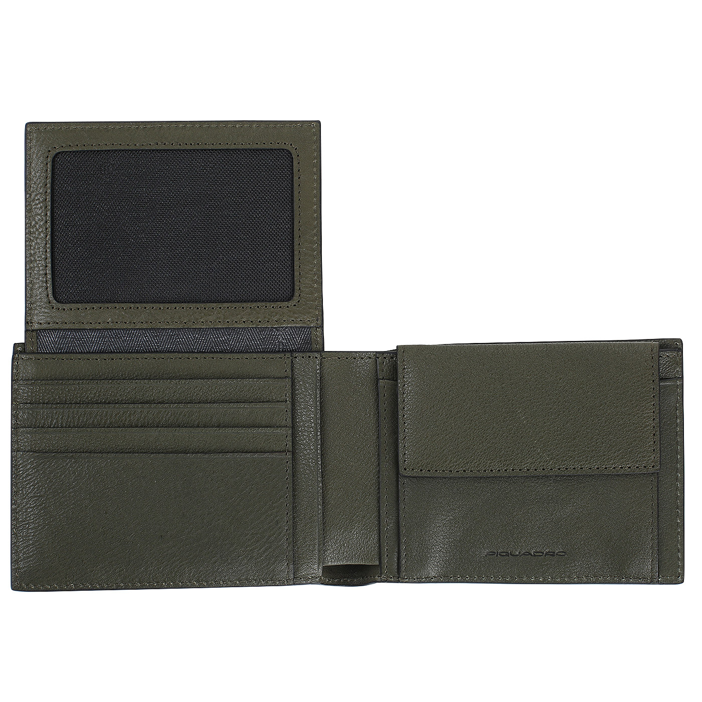 Компактное портмоне из кожи Piquadro Black square