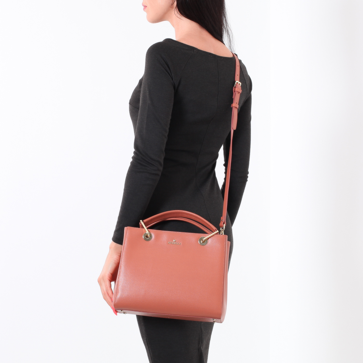 Сумка из сафьяновой кожи Aurelli 