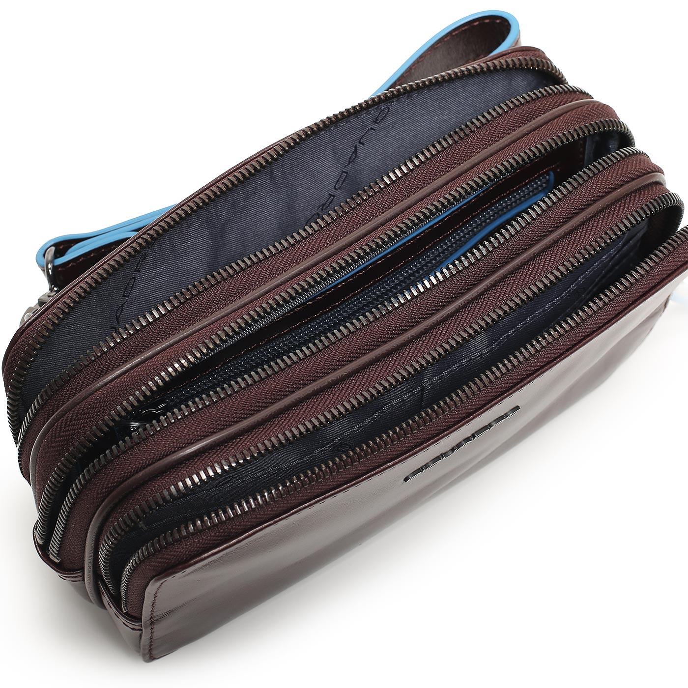 Кожаная визитка Piquadro Blue square