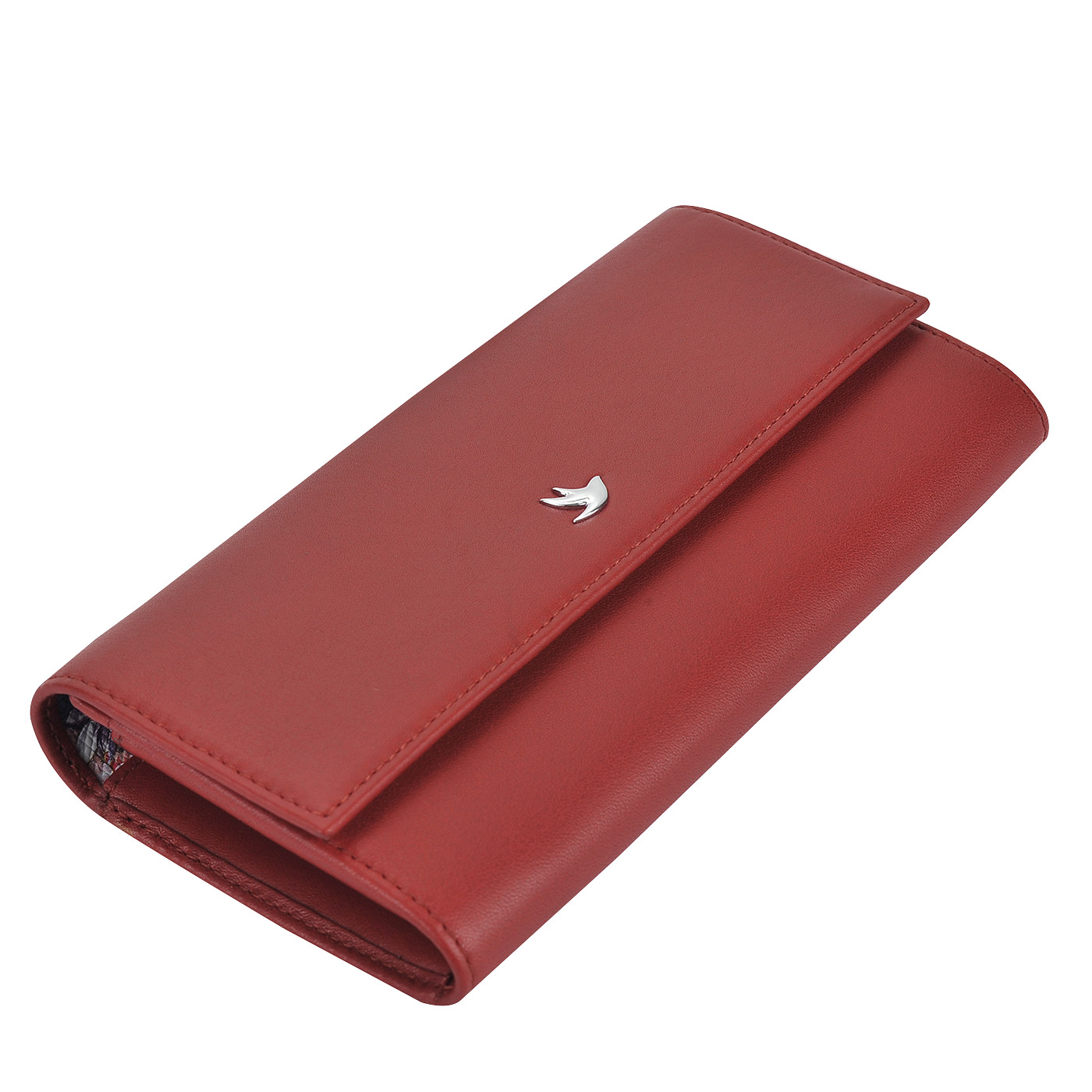 Женское кожаное портмоне с принтом Aurelli Luna fiore