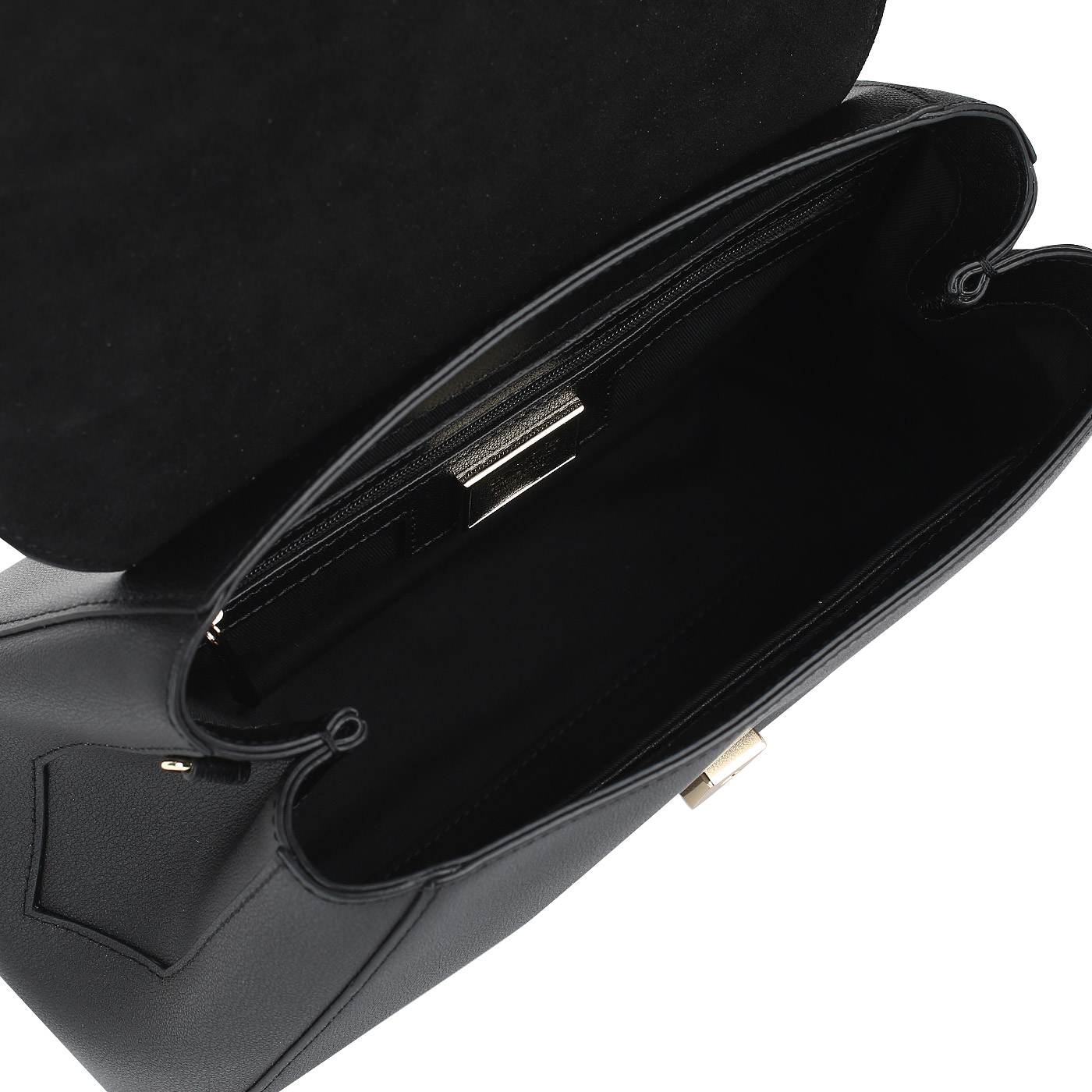 Сумка из черной кожи Cromia Ima