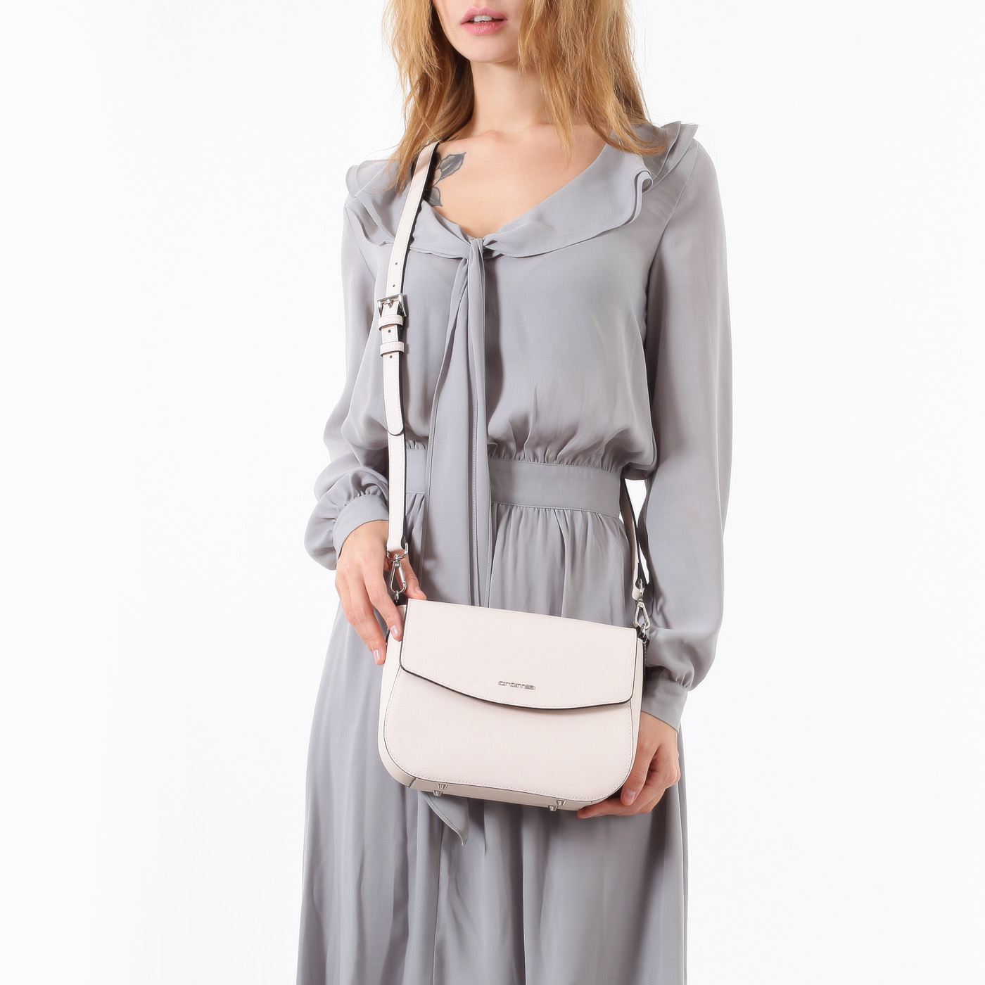 Бежевая сумочка Cromia Perla