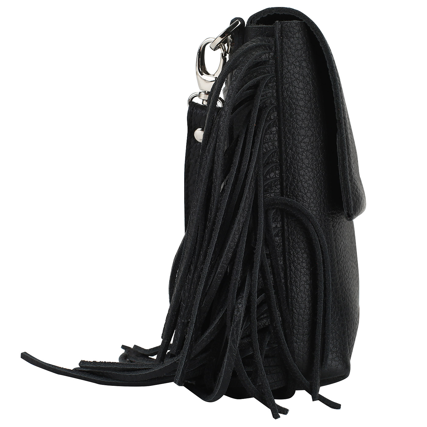 Черная сумочка из натуральной кожи Chatte 