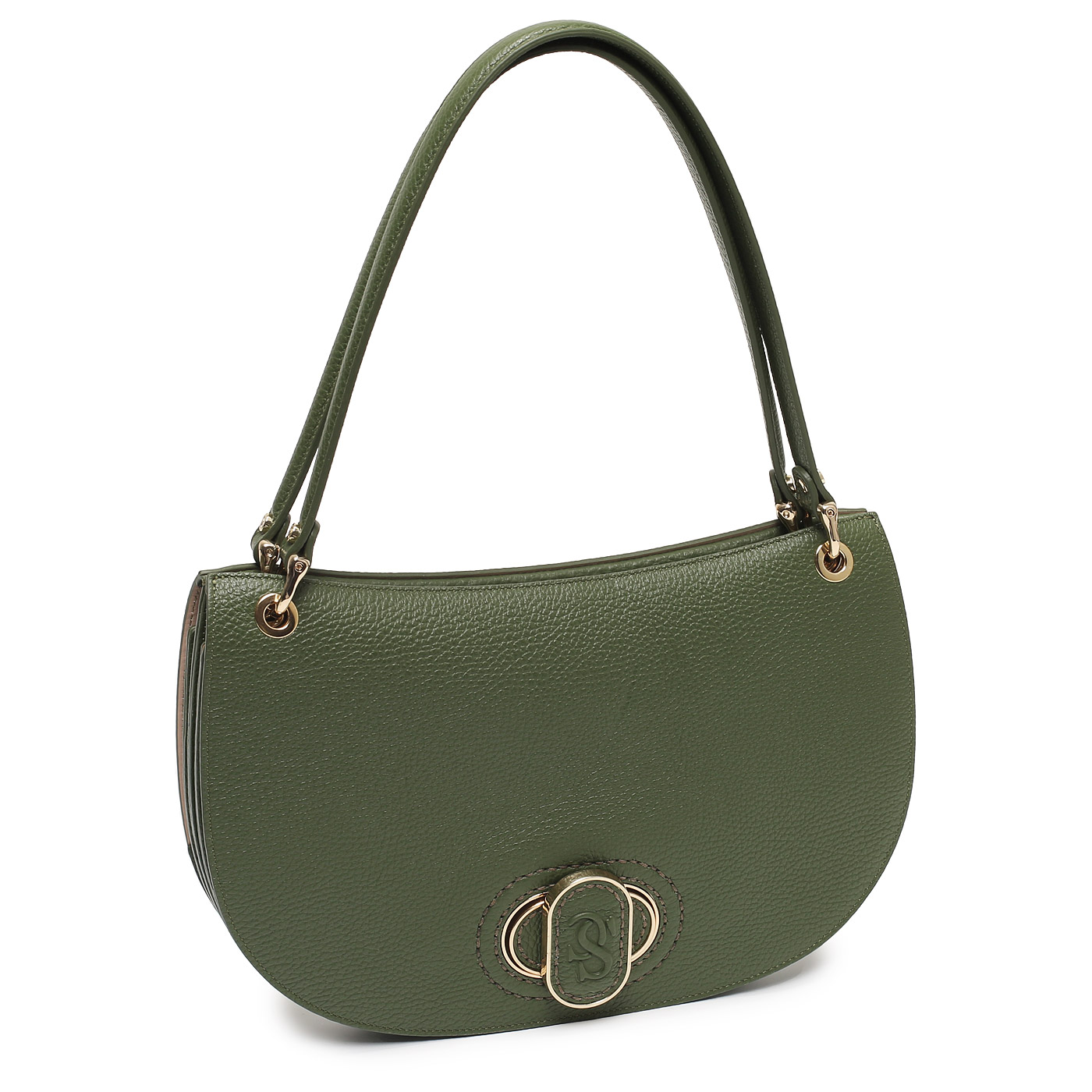 Кожаная сумка Carlo Salvatelli Madeleine gemma