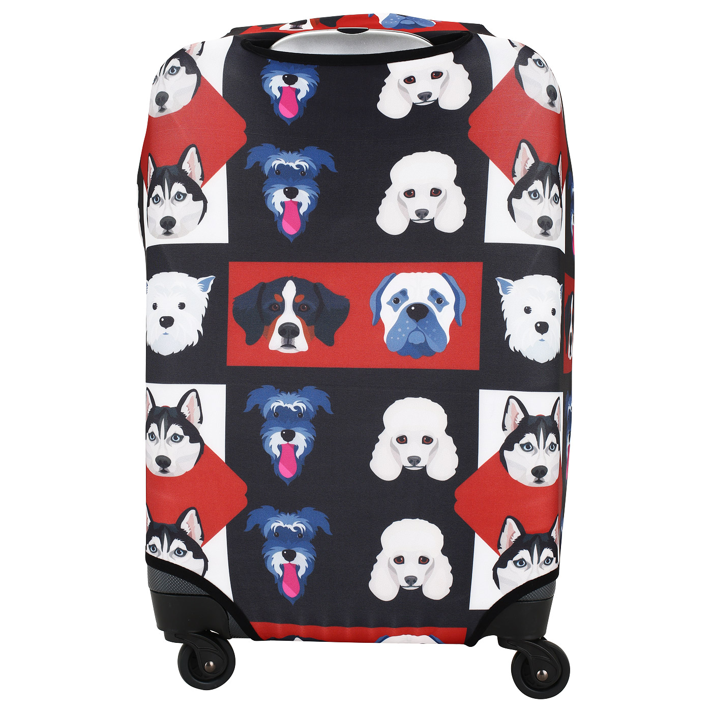 Чехол с принтом на компактный чемодан Eberhart Puppy Faces