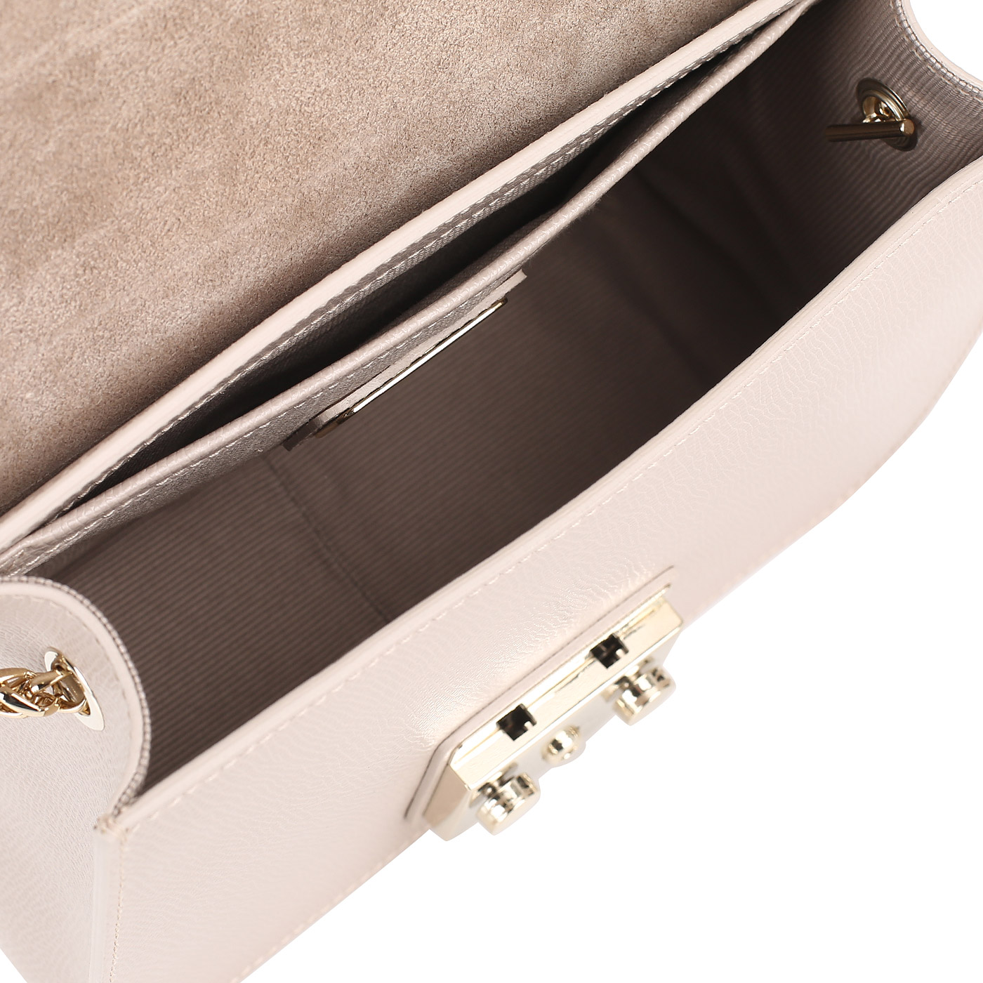 Кожаная сумочка с тиснением Furla Metropolis