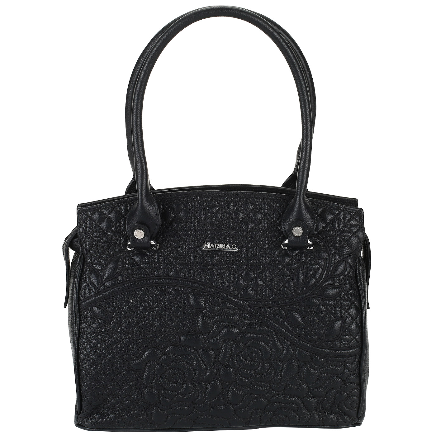 Marina Creazioni Кожаная сумка с длинными ручками