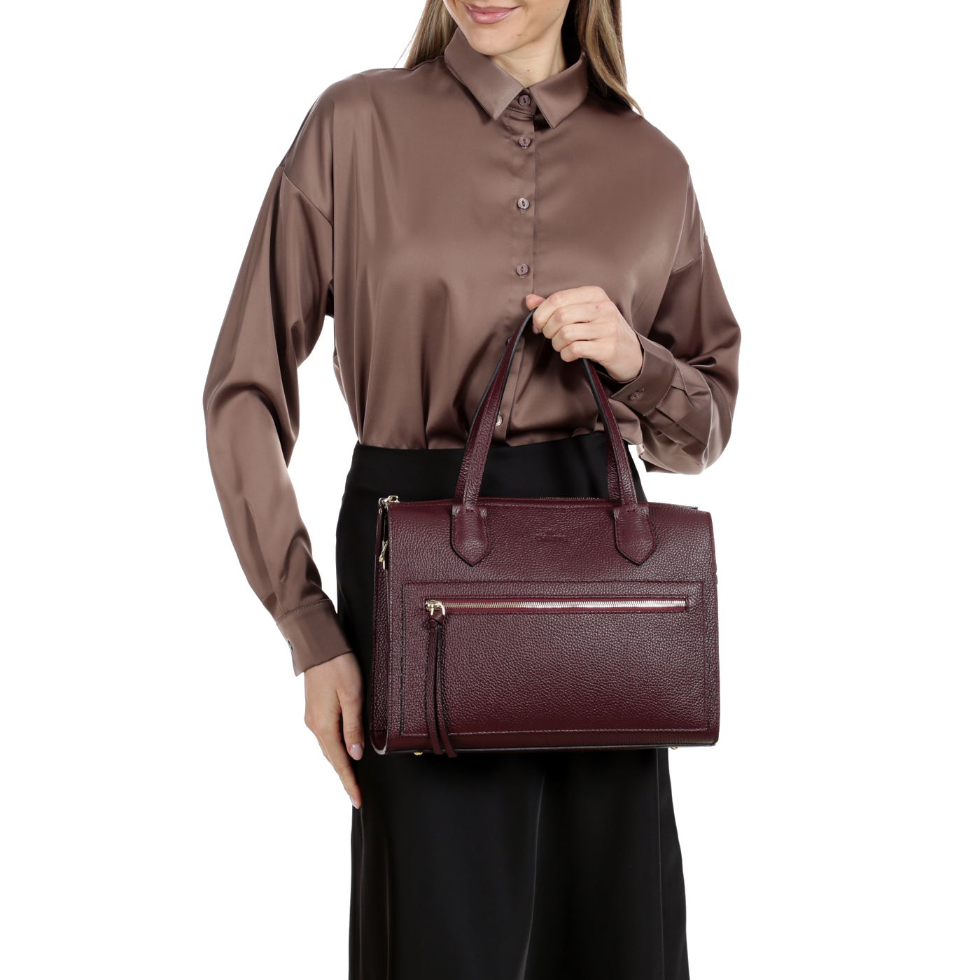 Кожаная сумка Chatte Marseille