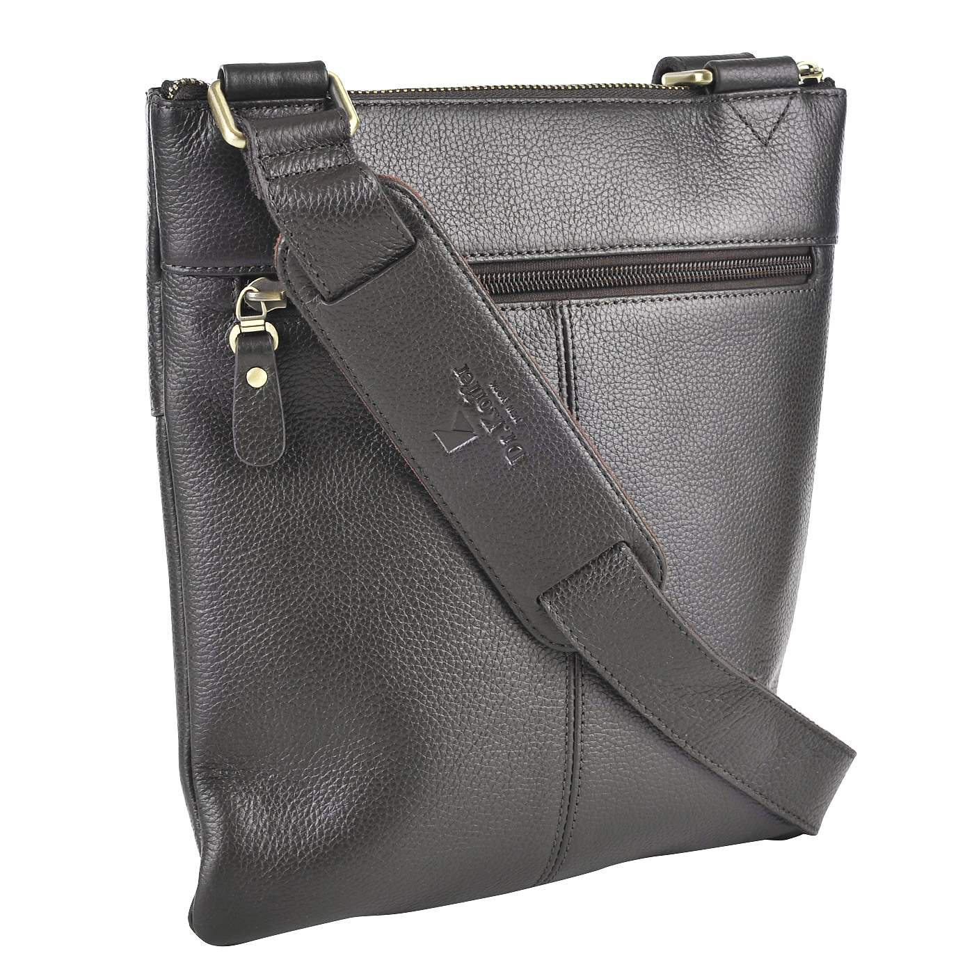 Мужская кожаная сумка через плечо Dr. Koffer 