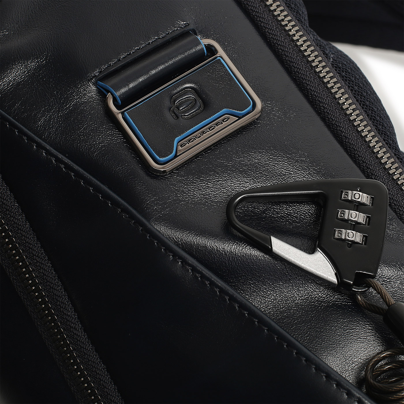 Кожаный рюкзак Piquadro Blue square