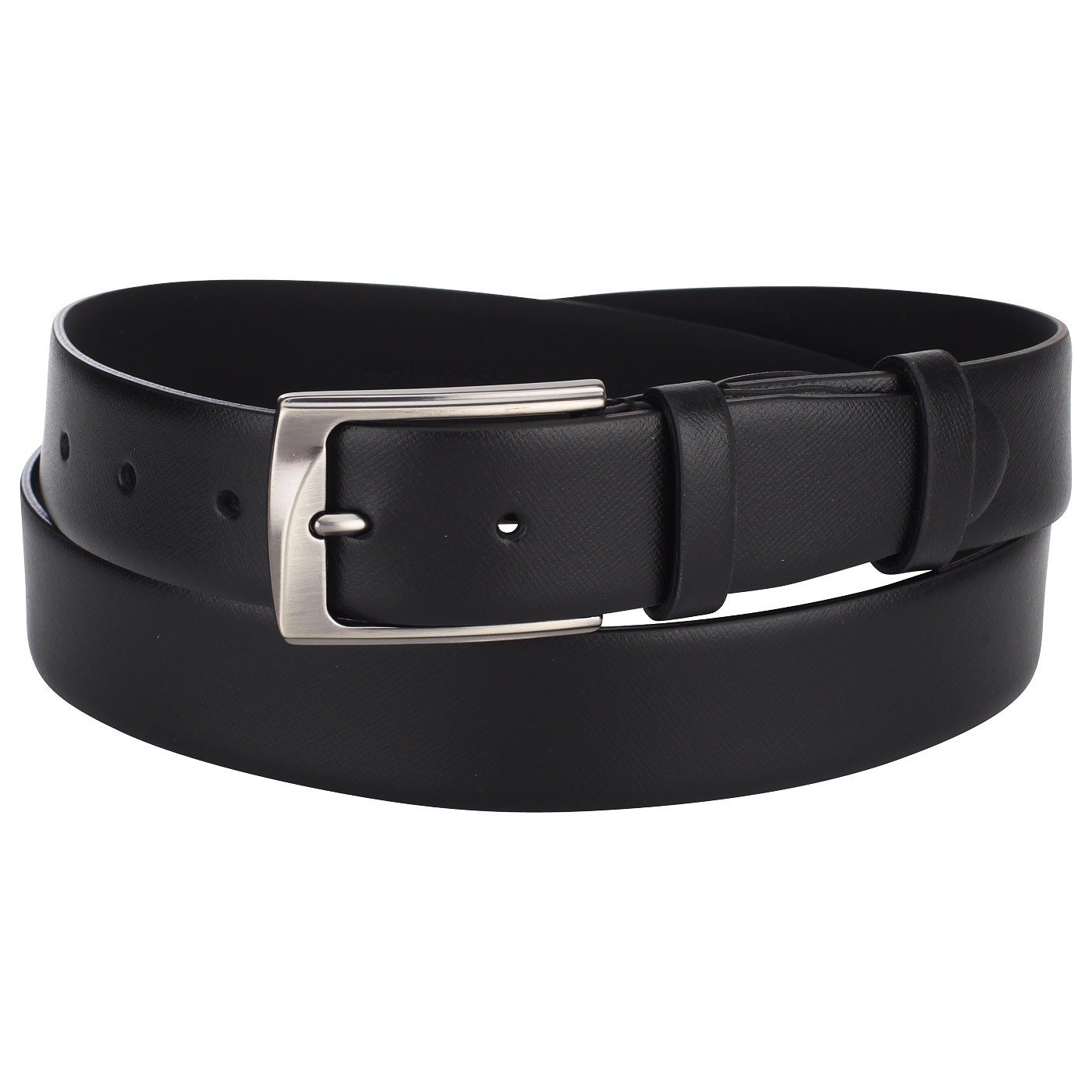 Mayrhoff Ремень из черной сафьяновой кожи